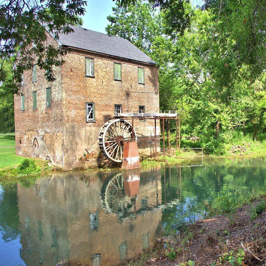 Barnetts Old Stone Mill - Square Photograph by Gordon Elwell