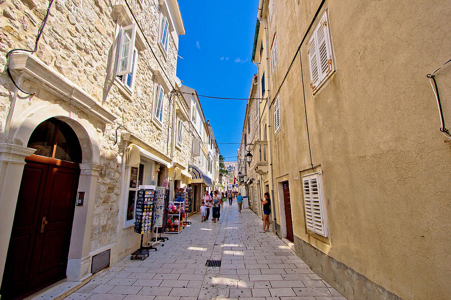 Old stone street of Pag Photograph by Brch Photography