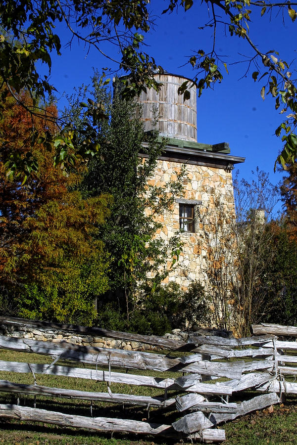 Old Stone Water Tower Photograph by Linda Phelps Pixels