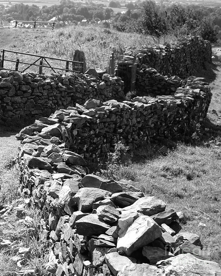 Black And White Photograph - Old Stones by Malcolm Suttle