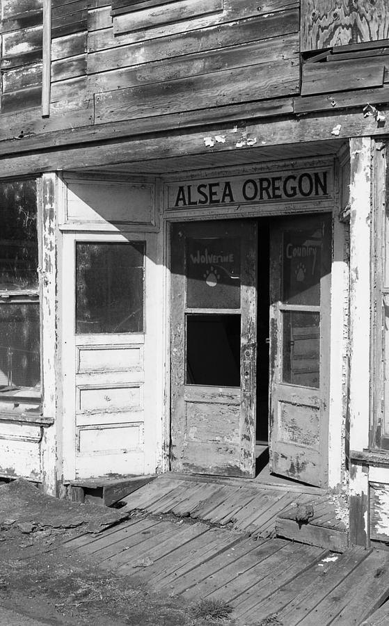 Old Store Front - Alsea Oregon Photograph by HW Kateley