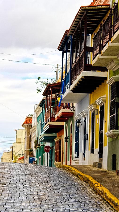 Old Street at Old San Juan Photograph by Sandra Pena de Ortiz
