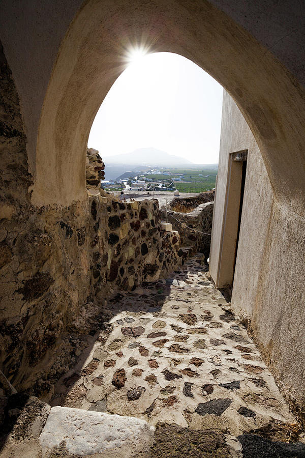 Old Street In A Greek Village Photograph by Matteo Colombo - Fine Art ...