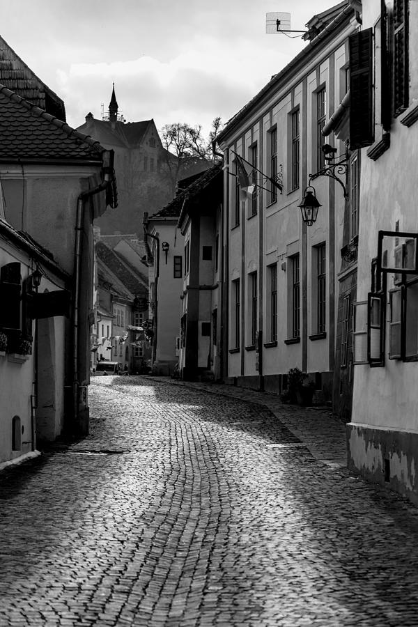 Black And White Photograph - Old Streets by Ovidiu Rimboaca