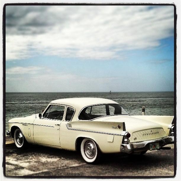 Old Studebaker On Clearwater Beach Photograph by Michael Rivera