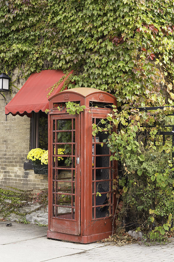 Old style telephone booth Photograph by Josef Pittner