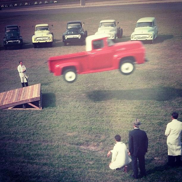 Tbt Photograph - Old Style Truck Testing. #tbt by Scott Monty