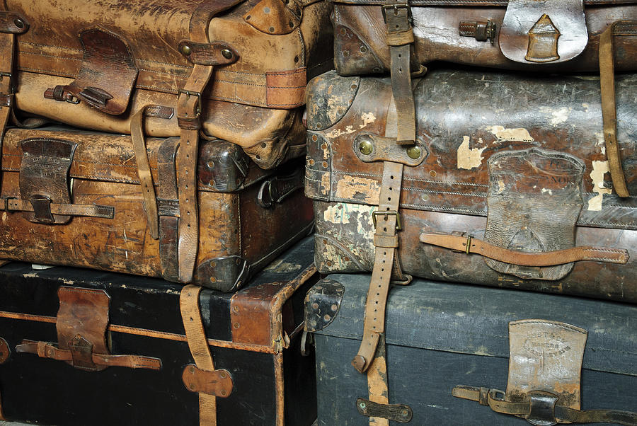 Old Suitcases Photograph by Chevy Fleet
