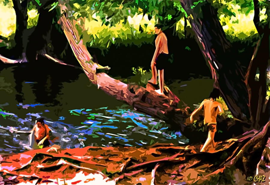 Old Swimmin Hole Painting by CHAZ Daugherty