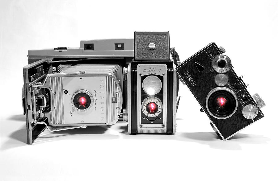 Old Tech Cameras Photograph by Christopher McKenzie
