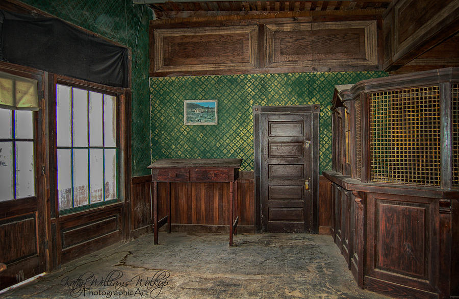 Old Photograph - Old Time Bank by Kathy Williams-Walkup