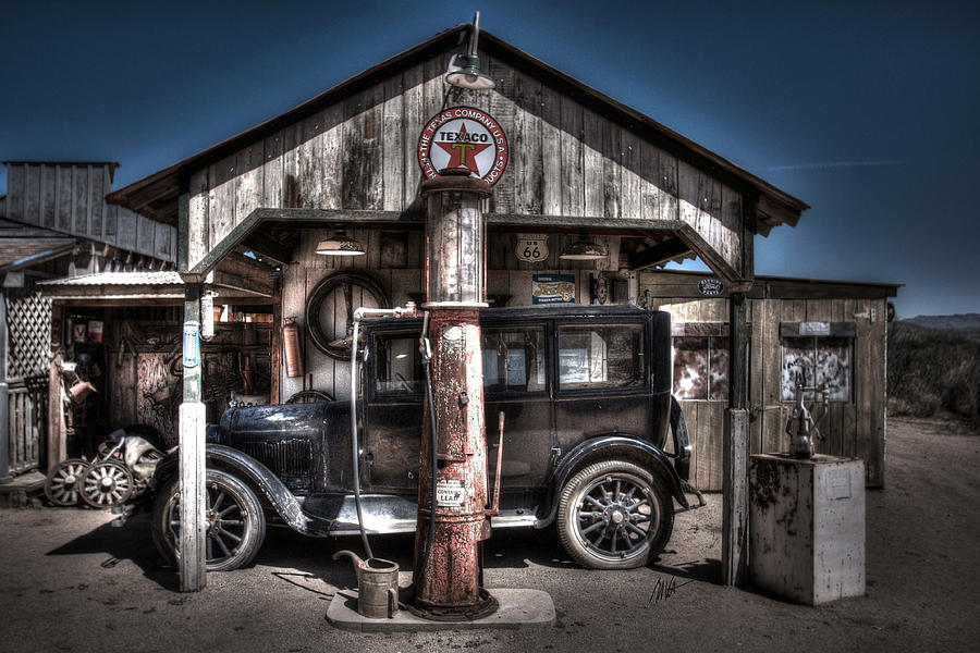 Old Time Gas Station - 1927 Dodge Photograph by Mark Valentine