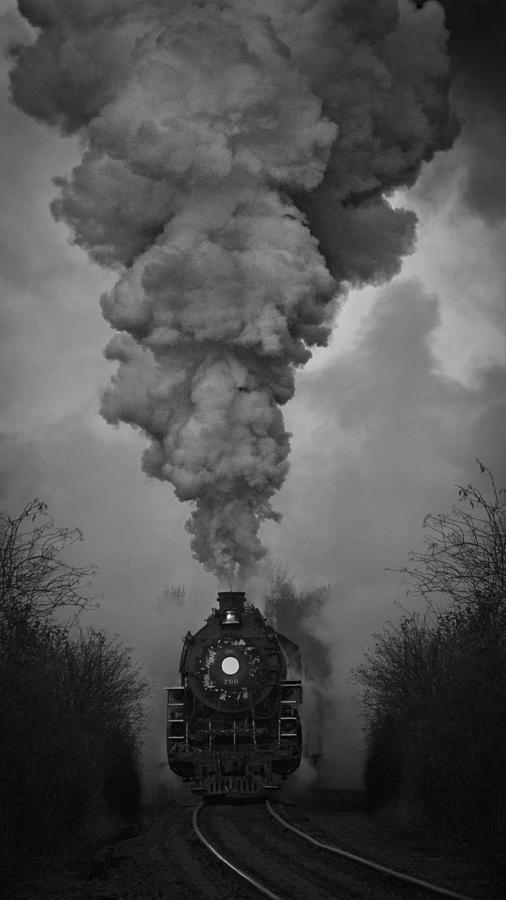 Old Time Steam Locomotive Photograph by Wes and Dotty Weber