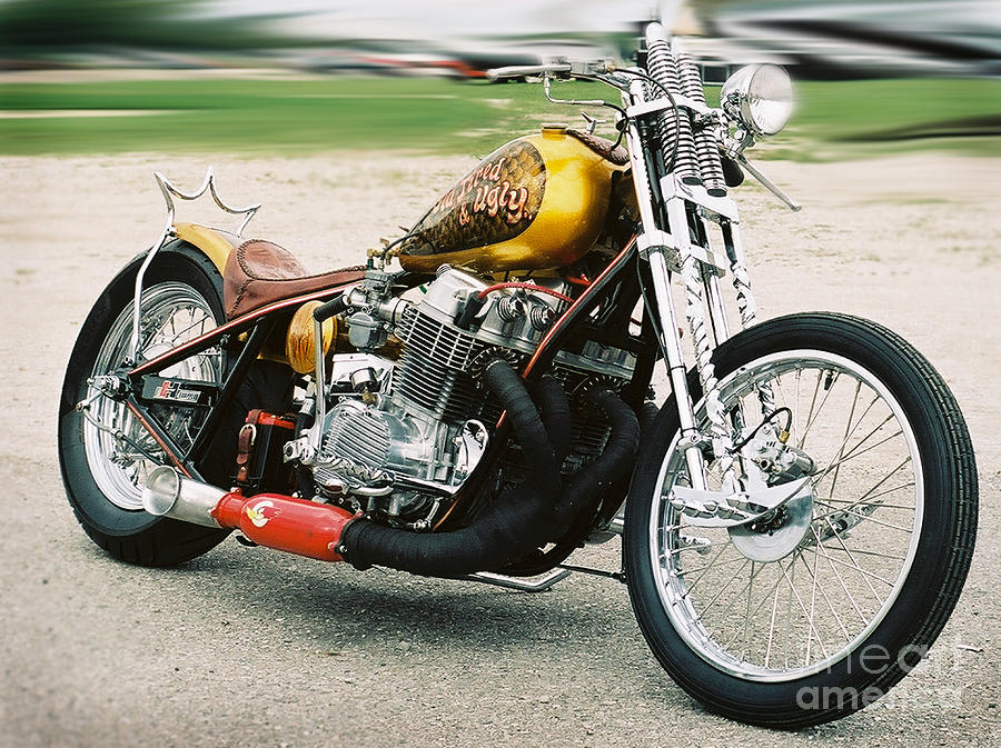 Motorcycle Photograph - Old Tired and Ugly by Nick Solovey