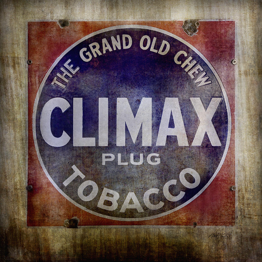 Old Tobacco Sign Photograph by Ann Powell