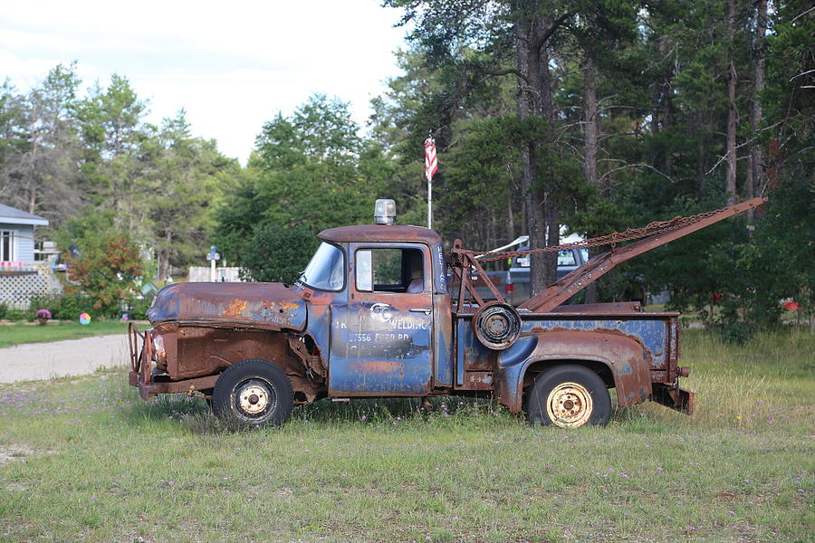 Old Tow Truck Photograph