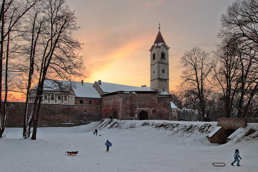 Old town in winter Photograph by Davorin Mance