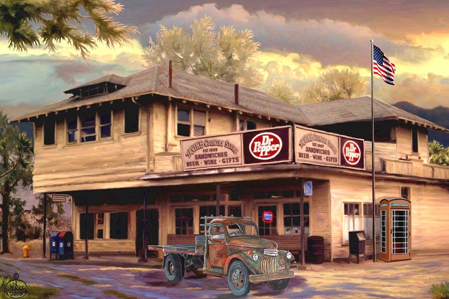 Old Town Irvine Country Store Painting by Ron Chambers