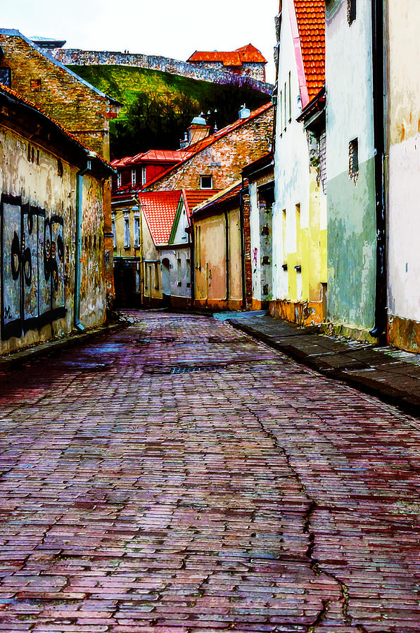 Cozy Street Photograph - Old town stories by Yevgeni Kacnelson