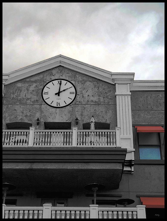 Architecture Photograph - Old Town Temecula - The Clock by Glenn McCarthy Art and Photography