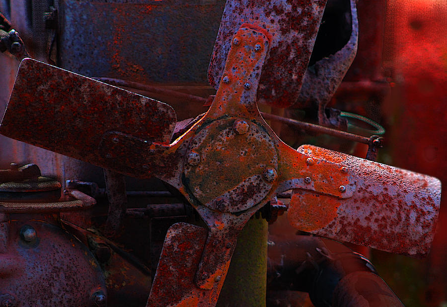 Old Tractor Fan Blades Photograph by Jim Vance