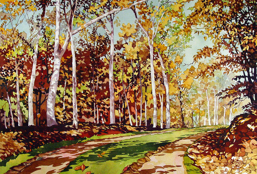 Tree Painting - Old Trail Headed West by Mick Williams
