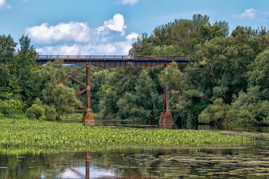 Summer Photograph - Old Train Bridge by Garvin Hunter