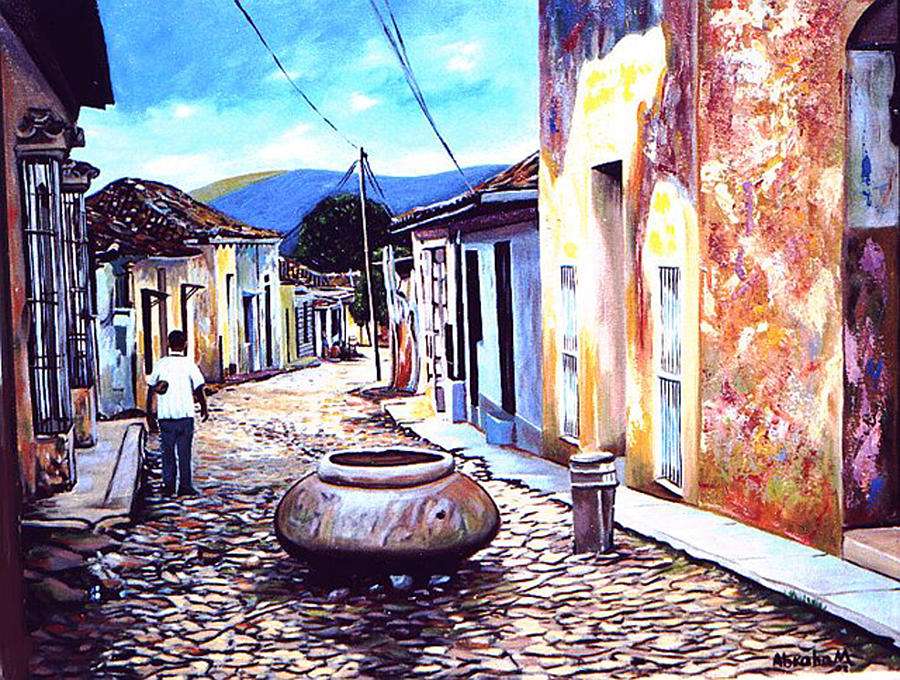 Old Trinidad. Painting by Jose Manuel Abraham