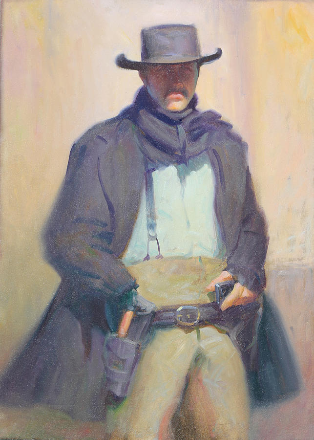 Galleries Painting - Old Tucson Gun fighter by Ernest Principato