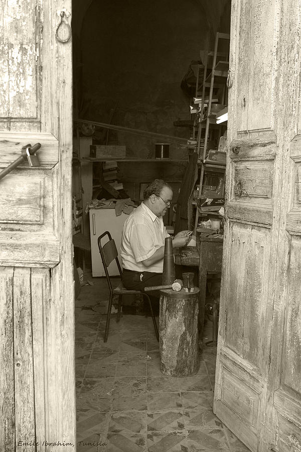 Old Tunisian Workshop Photograph by Emile Ibrahim - Fine Art America