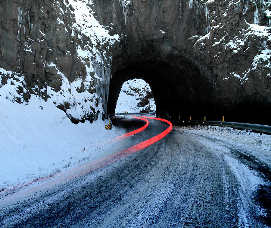 Old Tunnel In Winter Photograph by Sverrir Thorolfsson Iceland