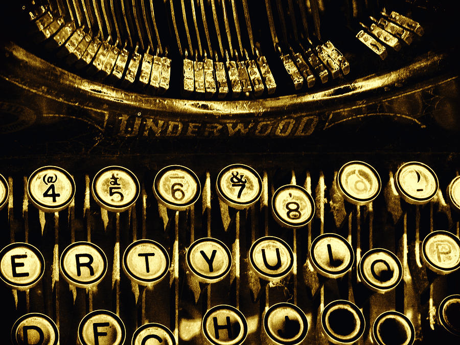 Old Typewriter Photograph by Claire Hull