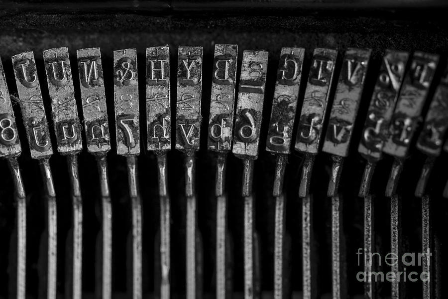 Old Typewriter Keys Photograph by Edward Fielding