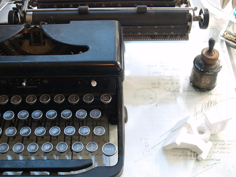 Key Photograph - Old Typewriter by Robin Pedrero