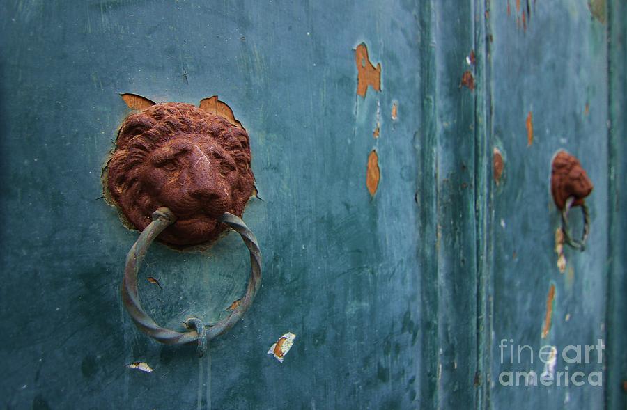 Vintage Photograph - Old Venetian Door Knocker by Fabrizio Malisan