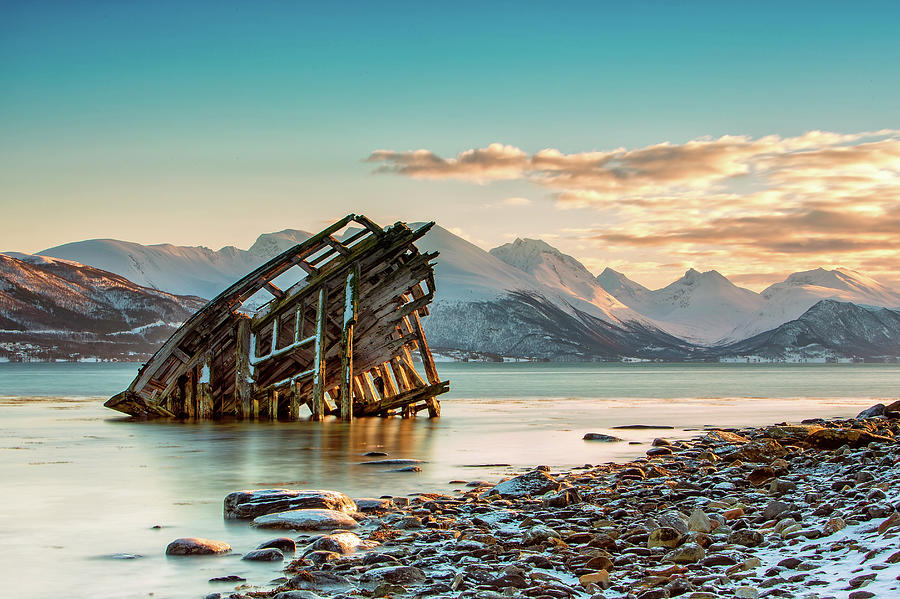 Old Viking Shipwreck In Tisnes Near Photograph by Daniel Osterkamp Old Viking Shipwreck In Tisnes Near Photograph by Daniel Osterkamp