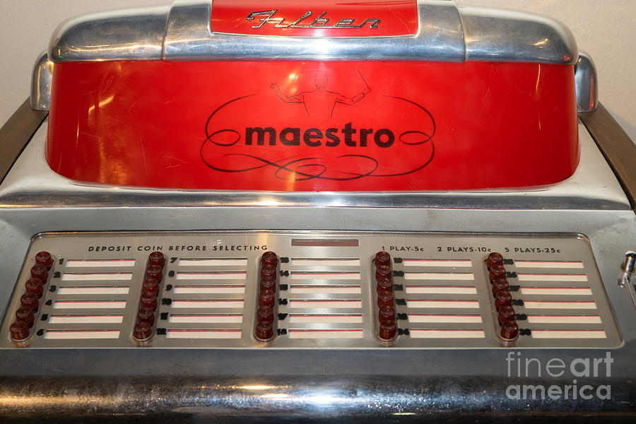 Old Vintage Filben Maestro Jukebox DSC2772 Photograph by Wingsdomain Art and Photography