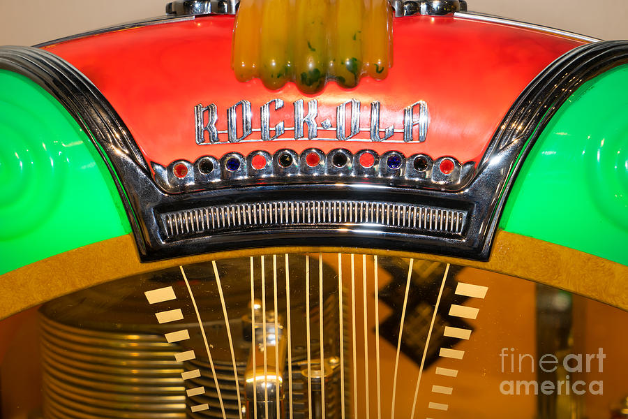 Old Vintage Rock Ola Jukebox DSC2787 Photograph by Wingsdomain Art and Photography