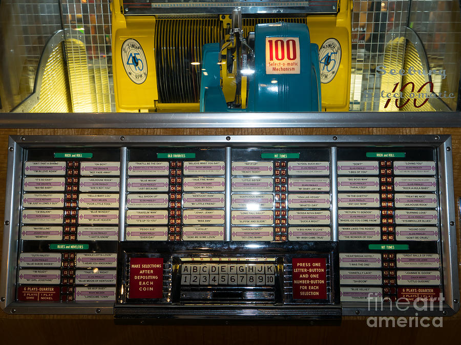 Old Vintage Seeburg Jukebox DSC2760 Photograph by Wingsdomain Art and Photography