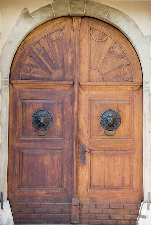 Old Vintage Wooden Brown Door Close-up Photograph by Bogdan Khmelnytskyi