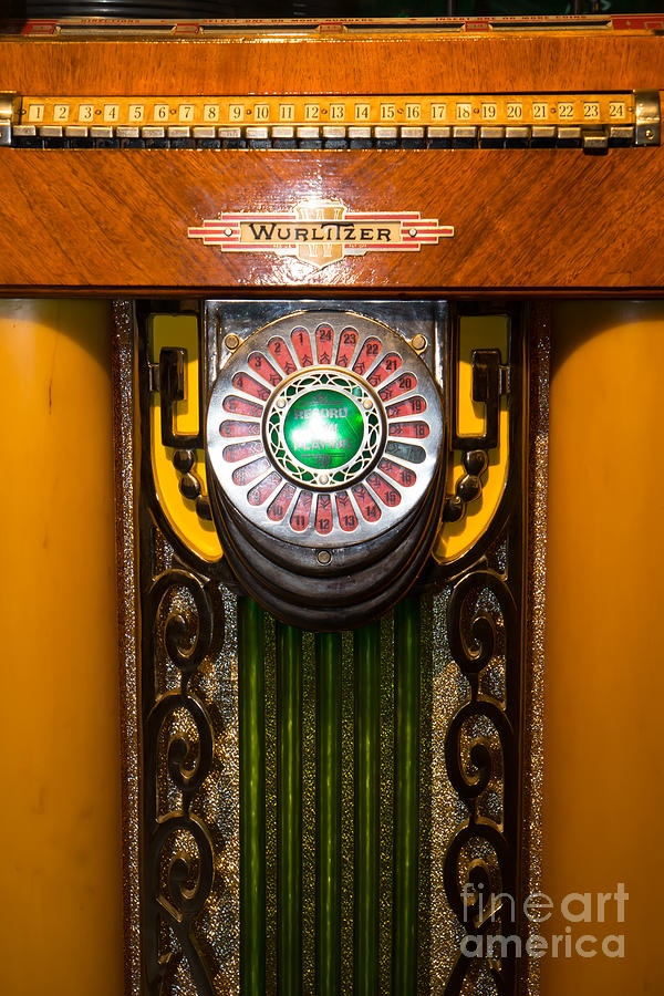 Old Vintage Wurlitzer Jukebox DSC2806 Photograph by Wingsdomain Art and Photography