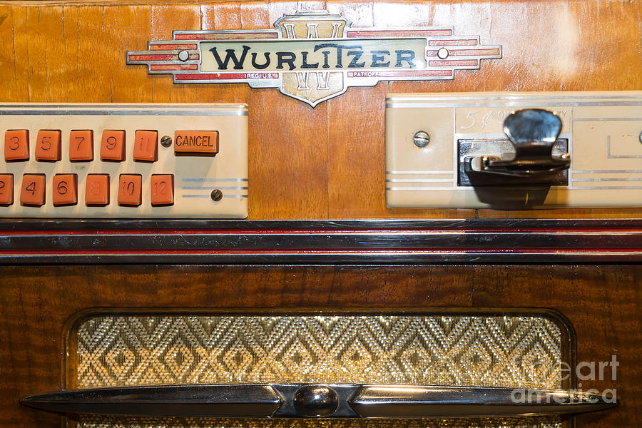 Old Vintage Wurlitzer Jukebox DSC2818 Photograph by Wingsdomain Art and Photography