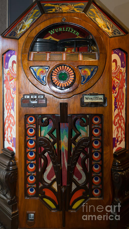 Old Vintage Wurlitzer Jukebox DSC2820 Photograph by Wingsdomain Art and Photography