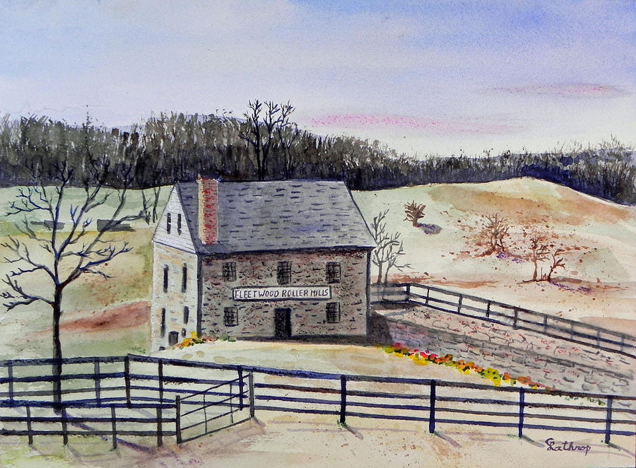 Virginia - Old Mill Painting by Christine Lathrop