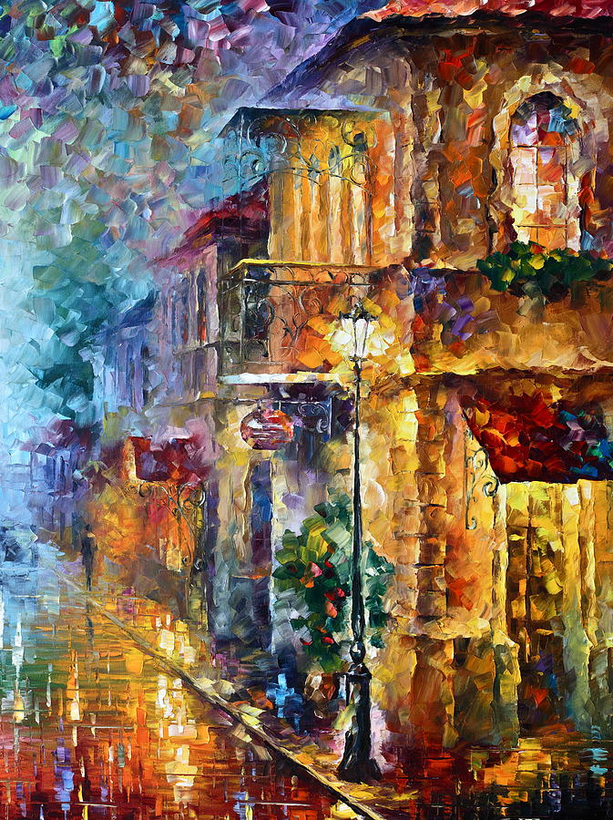 Afremov Painting - Old Vitebsk Part 2 - Right by Leonid Afremov Afremov Painting - Old Vitebsk Part 2 - Right by Leonid Afremov