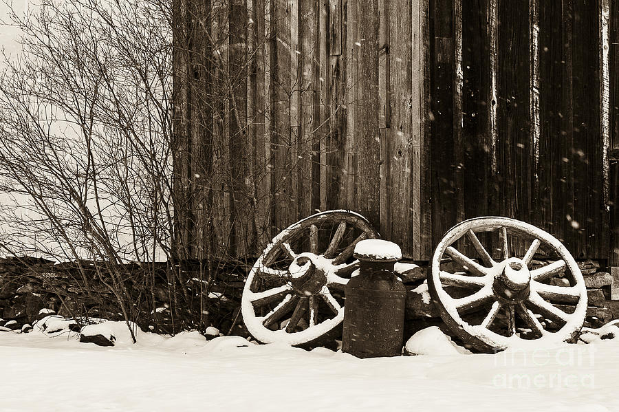 Old wagon wheels Photograph by Brad Marzolf Photography - Fine Art America