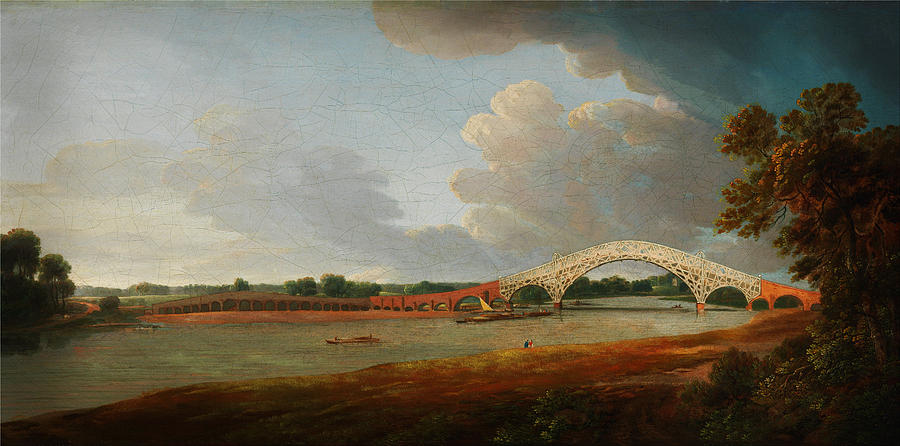 Old Walton Bridge Painting by Celestial Images
