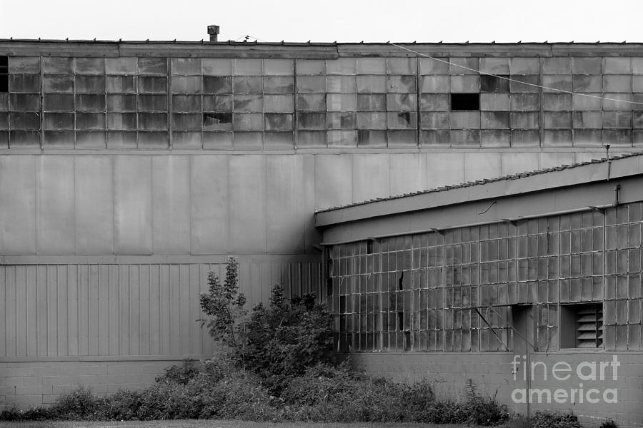 Old Warehouse In Black and White Photograph by Karen Adams