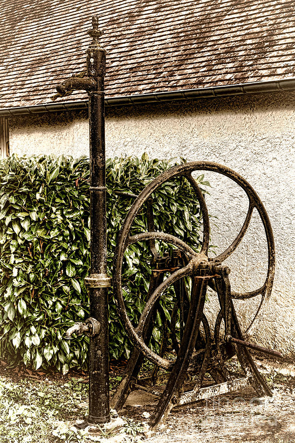 Old Water Pump Photograph by Olivier Le Queinec