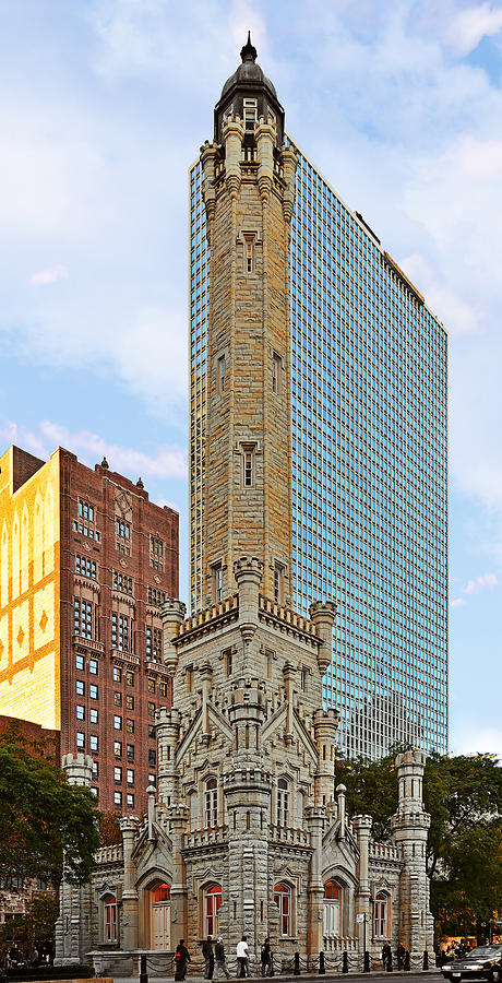 Chicago Photograph - Old Water Tower Chicago by Alexandra Till